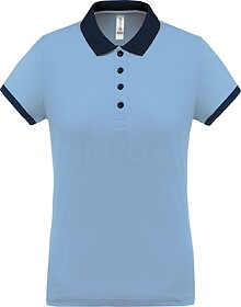 PA490 Polo piqué performance de senhora tam: L cor: Sky Blu...