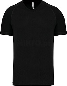 PA476 T-shirt de desporto de homem com decote V de manga cur...