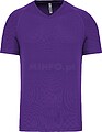 T-shirt de desporto de homem com decote V de manga curta PA476