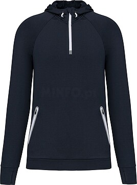 Sweatshirt de desporto 1/2 fecho com capuz unissexo PA360