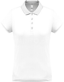 PA490 Polo piqué performance de senhora tam: L cor: White :...