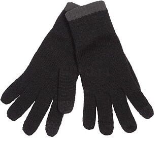 KP425 Luvas compatíveis com ecrã táctil tam: S/M cor: Bla...