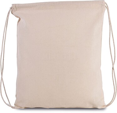 Mochila pequena em algodão biológico com cordões KI0147