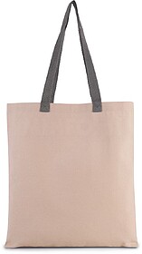 KI0277 Saco de compras com alças em contraste tam: One Size...