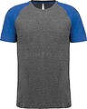 T-shirt triblend bicolor de desporto de adulto PA4010