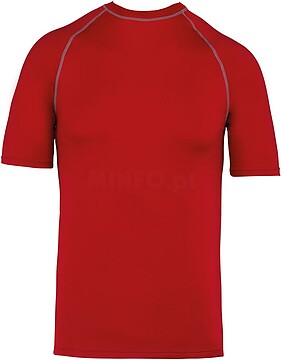 T-shirt técnica de manga curta com protecção anti-UV para adulto PA4007