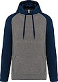 Sweatshirt com capuz bicolor de adulto PA369