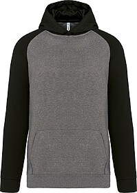 PA370 Sweatshirt com capuz bicolor de criança tam: 6/8 year...