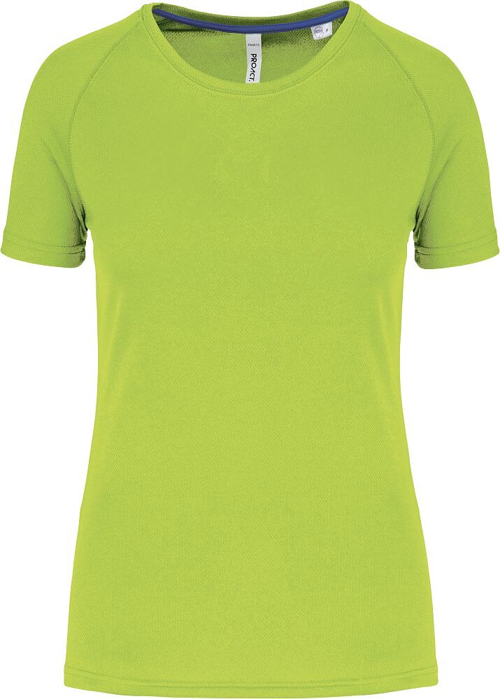 T-shirt de desporto de senhora de material reciclado com decote redondo PA4013