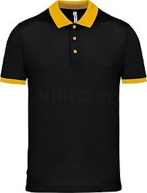 PA489 Polo piqué Performance de homem tam: XXL cor: Black/ ...