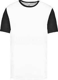 PA4024 T-shirt bicolor de manga curta de criança tam: 6/8 y...