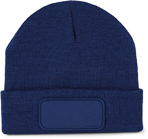 KP890 Gorro reciclado com patch tam: One Size cor: Royal Blu...