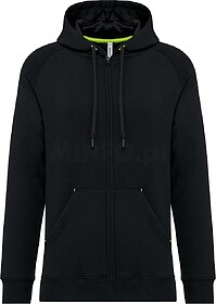 PA383 Casaco com fecho e capuz unissexo tam: 3XL cor: Black ...