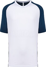 PA4030 T-shirt de padel bicolor com mangas raglan de homem t...