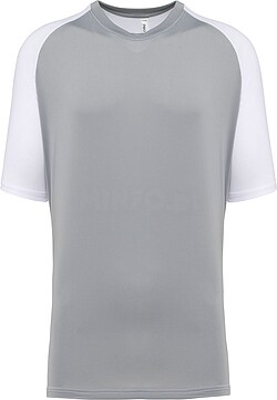 T-shirt de padel bicolor com mangas raglan de homem PA4030