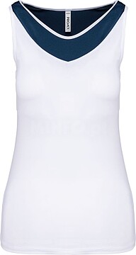 Top de padel bicolor de senhora PA4031