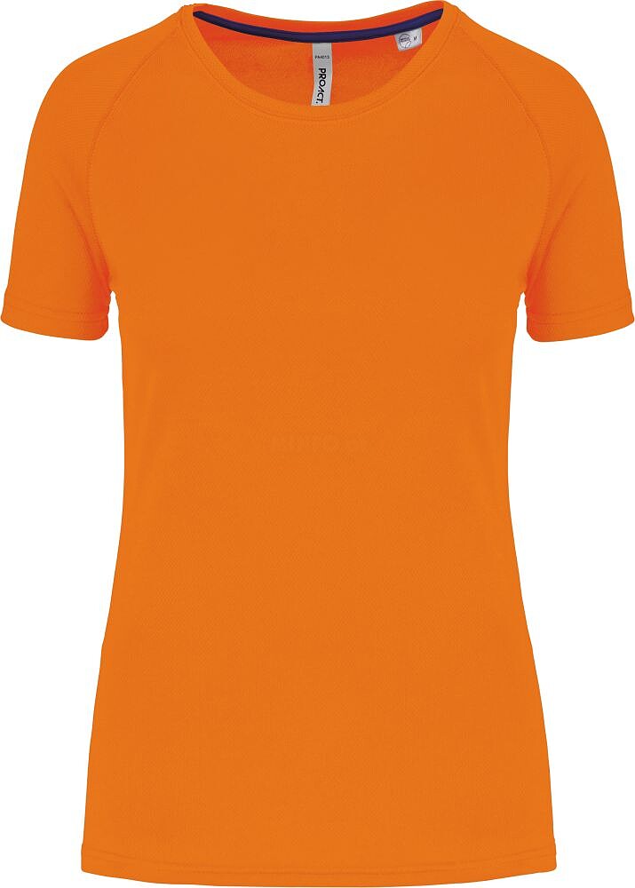 T-shirt de desporto de senhora de material reciclado com decote redondo PA4013