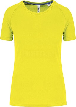 T-shirt de desporto de senhora de material reciclado com decote redondo PA4013