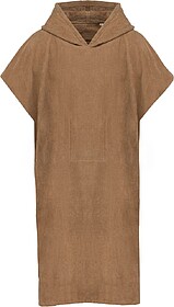 PA581 Poncho turco com capuz unissexo tam: S/M cor: Camel : ...