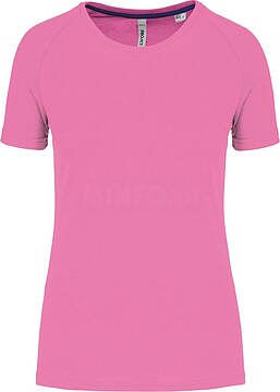 T-shirt de desporto de senhora de material reciclado com decote redondo PA4013