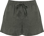 Calção em linho de senhora tam: XS cor: Organic Khaki : Spasso SP723