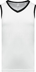 PA4050 T-shirt de basquetebol de homem tam: S cor: White/ Bl...