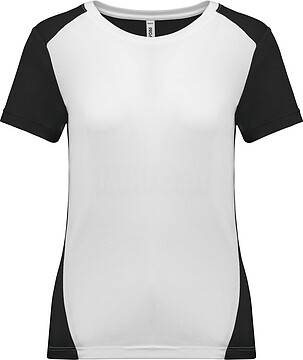 T-shirt de desporto bicolor eco-responsável de senhora PA4015