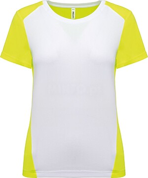 T-shirt de desporto bicolor eco-responsável de senhora PA4015