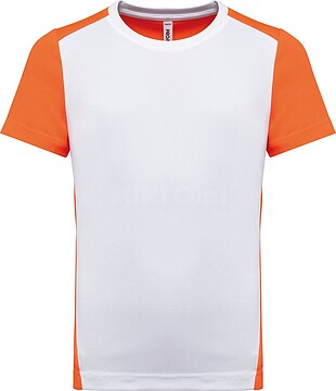 T-shirt de desporto bicolor eco-responsável de criança PA4016