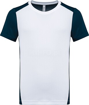 T-shirt de desporto bicolor eco-responsável de criança PA4016