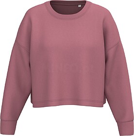 PA395 Sweatshirt “crop” com decote redondo de senhora ta...