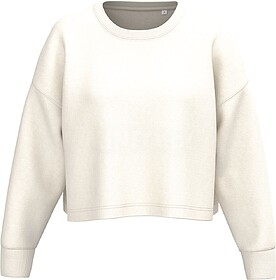 PA395 Sweatshirt “crop” com decote redondo de senhora ta...