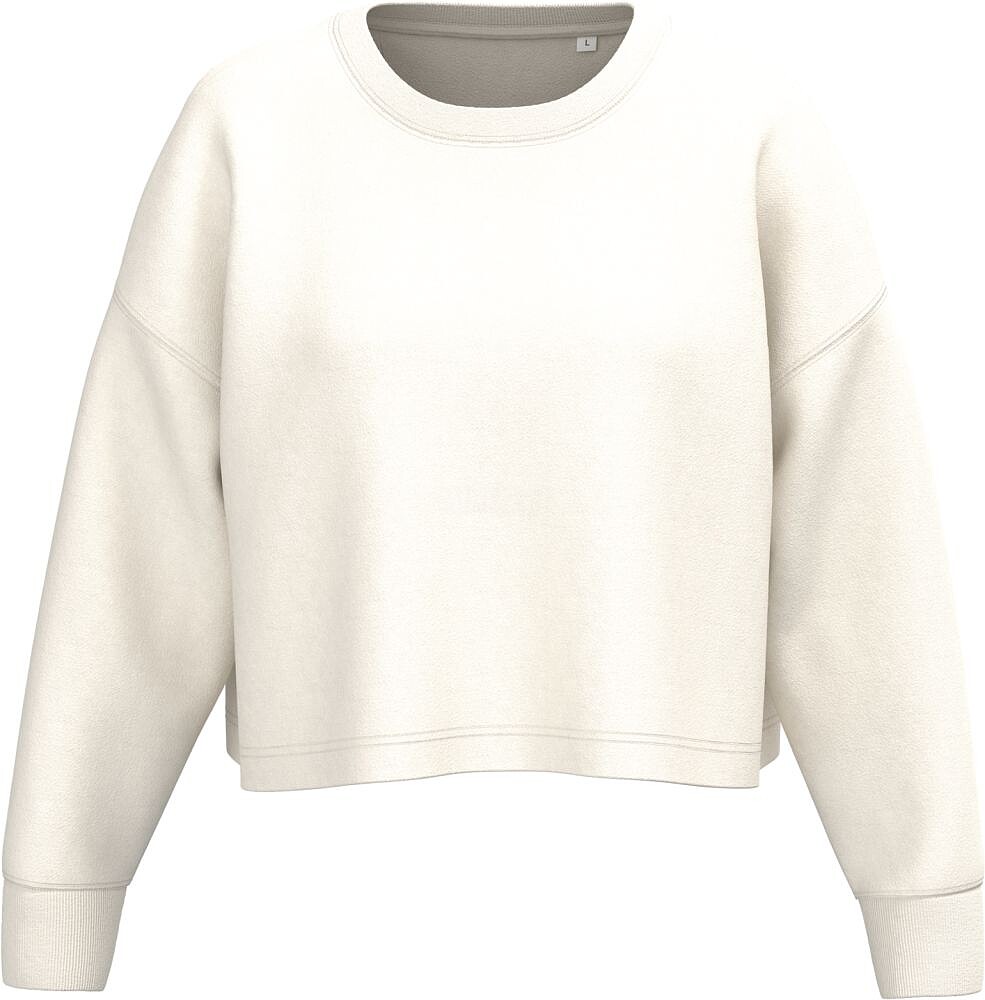 Sweatshirt “crop” com decote redondo de senhora PA395