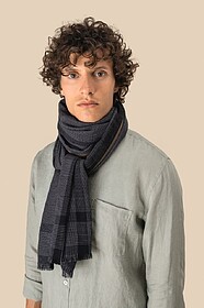SP159 Echarpe aos quadrados unissexo tam: One Size cor: Grey...