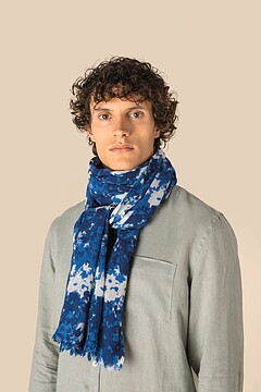 Echarpe com estampado floral unissexo SP160