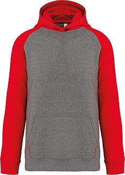 Sweatshirt com capuz bicolor de criança PA370