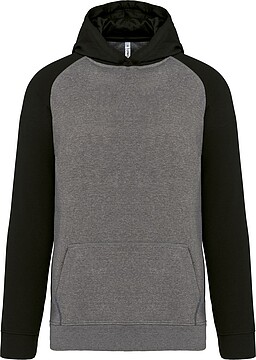 Sweatshirt com capuz bicolor de criança PA370