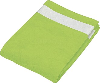 K118 Toalha de praia tam: One Size cor: Lime/ White : Kariba...
