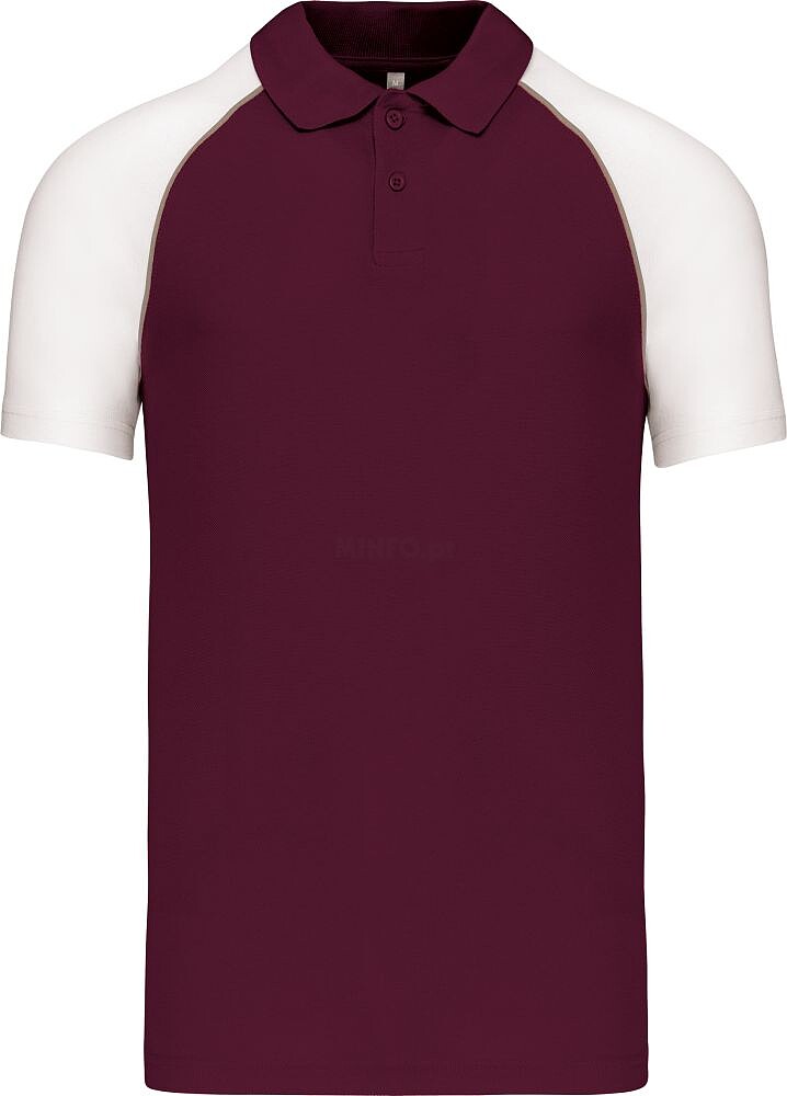 Polo baseball > polo de homem bicolor K226
