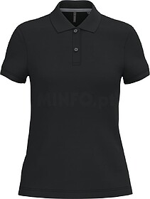 K242C Polo de senhora manga curta tam: L cor: Black : Kariba...