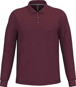 K243C Polo de manga comprida tam: 3XL cor: Wine : Kariban Su...