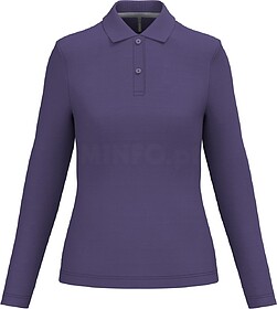 K244C Polo de senhora manga comprida tam: L cor: Purple : Ka...