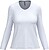 T-shirt de manga comprida decote V senhora K382 - imagem 1