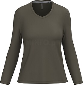 K382C T-shirt de manga comprida decote V senhora tam: M cor:...