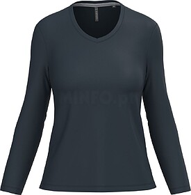 K382C T-shirt de manga comprida decote V senhora tam: M cor:...