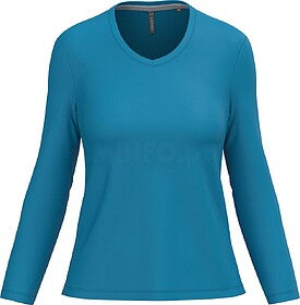 K382C T-shirt de manga comprida decote V senhora tam: L cor:...