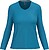 T-shirt de manga comprida decote V senhora K382 - imagem 1