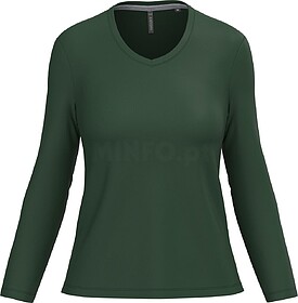 K382C T-shirt de manga comprida decote V senhora tam: M cor:...