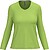 T-shirt de manga comprida decote V senhora K382 - imagem 1