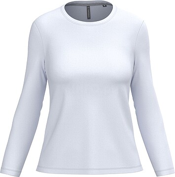 T-shirt de senhora de manga comprida e decote redondo K383